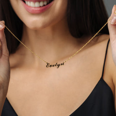 Minimalist Name Necklace - Personalised Necklace - Birthday Gifts for Her - Custom Necklace - Necklaces for Girlfriend Necklace Brother & Sisters
